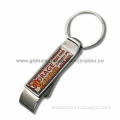 Zinc Alloy Keychain, Customized Designs/Logos are Welcome, w/ Bottle Opener, Logo Laser Engraved